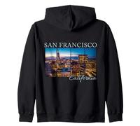 San Francisco California Cityscape Pride Skyline Zip Hoodie
