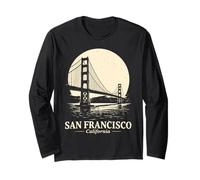 San Francisco California Golden Gate Bridge Souvenir Long Sleeve T-Shirt