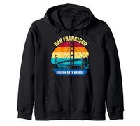 San Francisco California Golden Gate Bridge USA Zip Hoodie