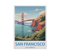 San Francisco California，Jigsaw Puzzles 1000 Pieces for Adults, Classic Puzzle Kids Puzzle Challenging and Difficult Puzzles for Adults and Teens（26x38cm）-EE93