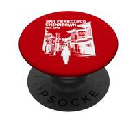 San Francisco Chinatown Chinese American Bay Area Dragon SF PopSockets Adhesive PopGrip