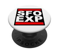 San Francisco Expat SFO EXP Digital Nomad LA abroad USA PopSockets Adhesive PopGrip