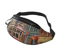 (San Francisco) Fanny Pack Waist Bag Adjustable Shoulder Strap Bum Bag for Men Women Travel Hiking Running
