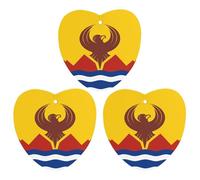 San Francisco Flag 3 Pcs Car Air Freshener Automotive Aromatherapy Tablets Hanging Scented Cards for Room Bathroom Love form