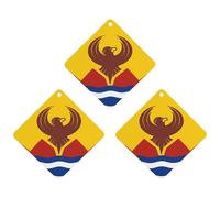 San Francisco Flag 3 Pcs Car Air Freshener Automotive Aromatherapy Tablets Hanging Scented Cards for Room Bathroom Rhombus