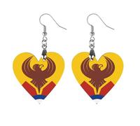 San Francisco Flag Lightweight Boho Dangle Earrings Wooden Earring Drop Charms Jewelry Gifts for Women Love