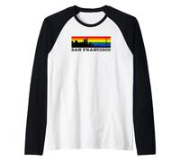 San Francisco Gay Pride Parade Gay Flag Unisex T-Shirt. Raglan Baseball Tee