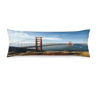 San Francisco Golden Gate Bridge Body Pillow Cover Soft Skin-Friendly Pillowcase Ultra Soft and Breathable Pillow Case with Hidden Zipper Cooling Body Pillow Pillowcase Long Pillow Case