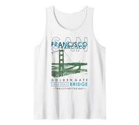 San Francisco Golden Gate Bridge California Tank Top