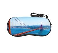 San Francisco Golden Gate Bridge Printed Sunglasses Soft Case Eyeglasses Case Portable Eyewear Bag Glasses Protect Case
