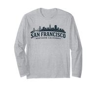 San Francisco Golden Gate Bridge Skyline Souvenir Long Sleeve T-Shirt