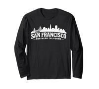 San Francisco Golden Gate Bridge Skyline Souvenir Long Sleeve T-Shirt