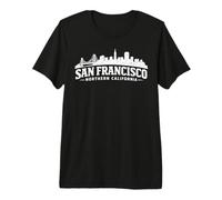 San Francisco Golden Gate Bridge Skyline Souvenir Premium T-Shirt