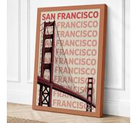 San Francisco Golden Gate Canvas Wall Art Print 24x16 Inch (61 x 41 cm)
