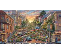San Francisco Lombard Street Jigsaw Puzzle 1000 Pieces, Gift for Adults