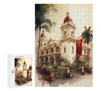 San Francisco Monastery, 300 PCS Decorative Wooden Puzzle, New Year Party Activity, for Relaxing Solo Or Group Play