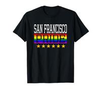 San Francisco Pride Gay Lesbian Queer LGBT Rainbow Flag T-Shirt