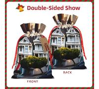 San Francisco Print Gift Drawstring Bags Reusable Holiday Eco-Friendly Family Present Favors Sack