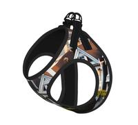 San Francisco Print Reflective No Choke Pet Vest Harness,Adjustable Soft Padded Dog Harness With Easy Control Handle