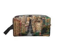 san Francisco Printed Makeup Bag Large Travel Cosmetic Bags Waterproof Cosmetic Case Toiletry Bag Organizer for Women Mom Girls