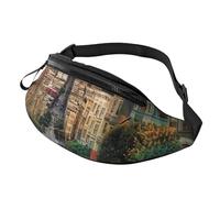 san Francisco Printed Waist Bag with Headphone Jack, Personalized Bumbags Fanny Packs Unisex Running Hiking Crossbody Bags for Men Women