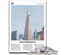 San Francisco Puzzles for Teenagers Teens 1000pc Puzzle, Challenging Game And Family Play Parent-child Interaction 1000pcs (26x38cm)
