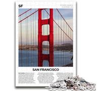 San Francisco Puzzles for Teenagers Teens 1000pc Puzzle, Educational Family Game Suitable for Desktop Decoration 1000pcs (26x38cm)
