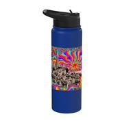 San Francisco Rainbow Skyline Abstract Illustration Stainless Steel Insulated Water Bottle