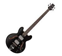 San Francisco Semi Acoustic Bass by Gear4music Black