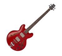 San Francisco Semi Acoustic Bass by Gear4music Wine Red