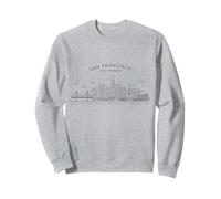 San Francisco Skyline Golden Gate Bridge California Gift Sweatshirt
