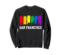 San Francisco Skyline Rainbow LGBTQ Gay Pride Month Gift Sweatshirt