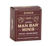 San Francisco Soap Company Mens Exotic Musk Sandalwood Soap 3 Pack Mini Hair Body Soap 120ml Pack of 3