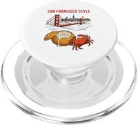 San Francisco Style Sourdough Bowl & Bridge Graphic PopSockets PopGrip for MagSafe