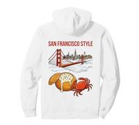 San Francisco Style Sourdough Bowl & Bridge Graphic Pullover Hoodie