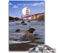 San Francisco Travel Print 1000 Pieces Jigsaw Puzzles for Adults And Teens, for 14+ Train Your Brain And Your Hands Christmas Game Gifts 1000pcs (26x38cm)