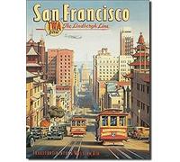 San Francisco Twa Metal Sign De Outdoor Decoration Plaque 8X12 inch