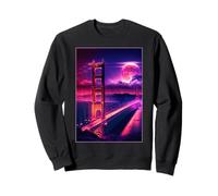 San Francisco Vaporwave Aesthetic Retro Style I Love SF Sweatshirt