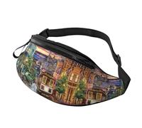 San Francisco Waist Bag Bumbags for Men Women, Print Polyester Waist Pack for Travel Walking Sport with Adjustable Strap