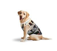 San Franciscoprint Medium Large Pets Vest Breathable Summer Lightweight Sleeveless Tank Top T-Shirt