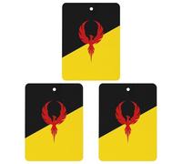 San Francisco's Flag 3 Pcs Car Air Freshener Automotive Aromatherapy Tablets Hanging Scented Cards for Room Bathroom Square