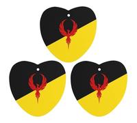 San Francisco's Flag 3 Pcs Car Air Freshener Automotive Aromatherapy Tablets Hanging Scented Cards for Room Bathroom Love form