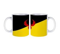 San Francisco's Flag White Coffee Mug Stylish Ceramic Cups 330ml Funny Gift for Women Men