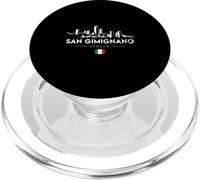 San Gimignano Italia Italy Flag Europe City Vacation Skyline PopSockets PopGrip for MagSafe