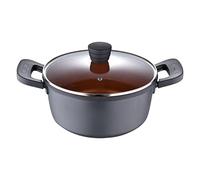SAN IGNACIO Bronze | 24 cm and 4.5L Cooking Pan | Non-Stick | Made of Cast Aluminum | Soft Touch Effect Handles | Casserole Suitable for All Kitchen Types