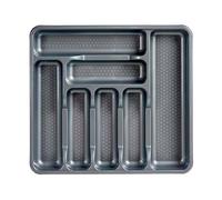 San Ignacio KINVARA Collection Plastic Cutlery Tray 7 Compartments Grey