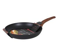 San Ignacio Victorian Frying Pan, Aluminium, black and Wood, 28. cm