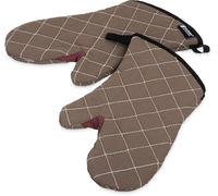 San Jamar 800FG13 BestGuard Conventional Style Oven Mitt With Kevlar WebGuard, 330 mm Length, Pair, Tan
