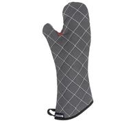 San Jamar 800FG17-BK BestGuard Conventional Style Oven Mitt With Kevlar WebGuard, 432 mm Length, Pair, Black