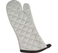 San Jamar 801SG17 Silicone Conventional Style Oven Mitt, 432 mm Length, Pair, Silver